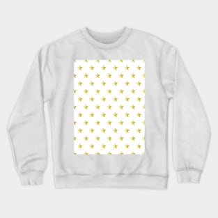 GOLD Star Pattern Crewneck Sweatshirt